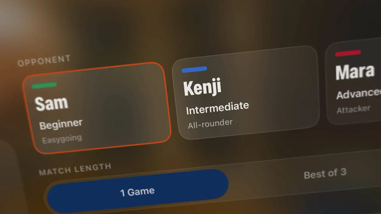 Choosing between four opponents